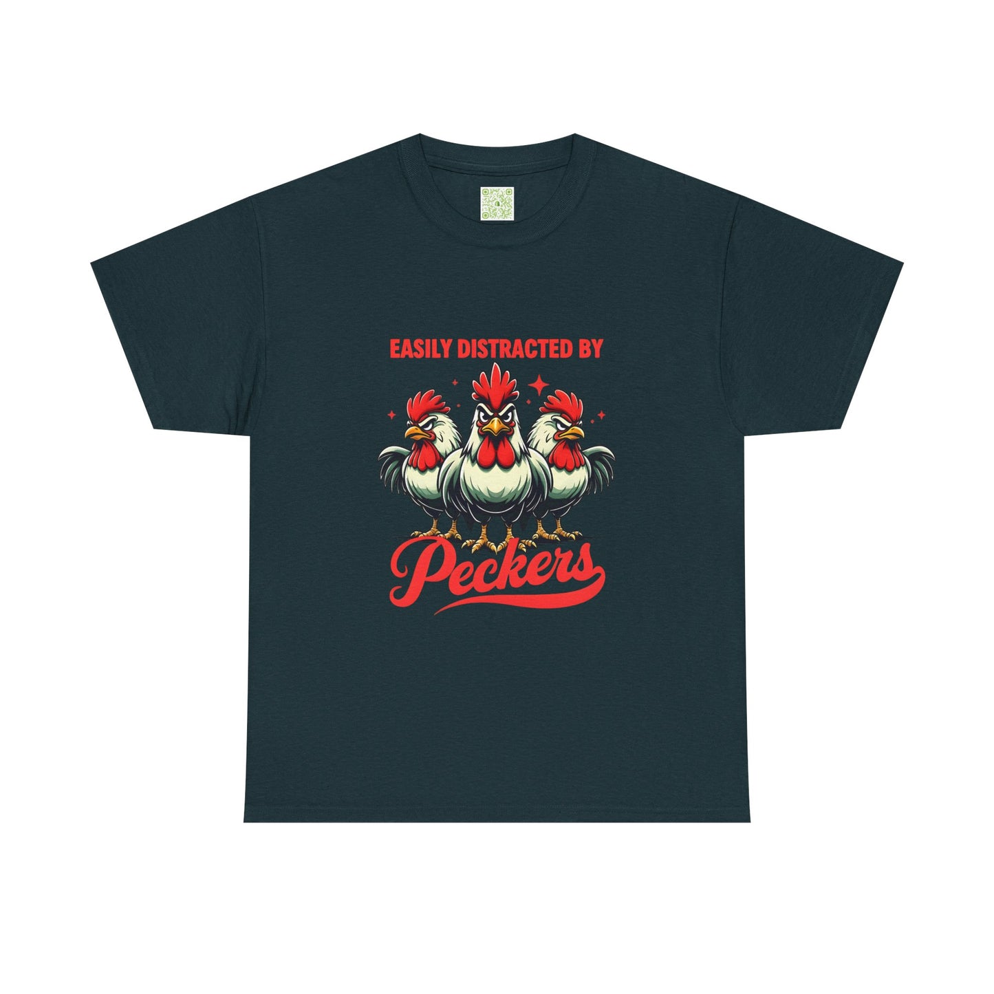 Easily Distracted By Peckers T-Shirt  | Naughty Tee Vibes & Dirty Joke Fun