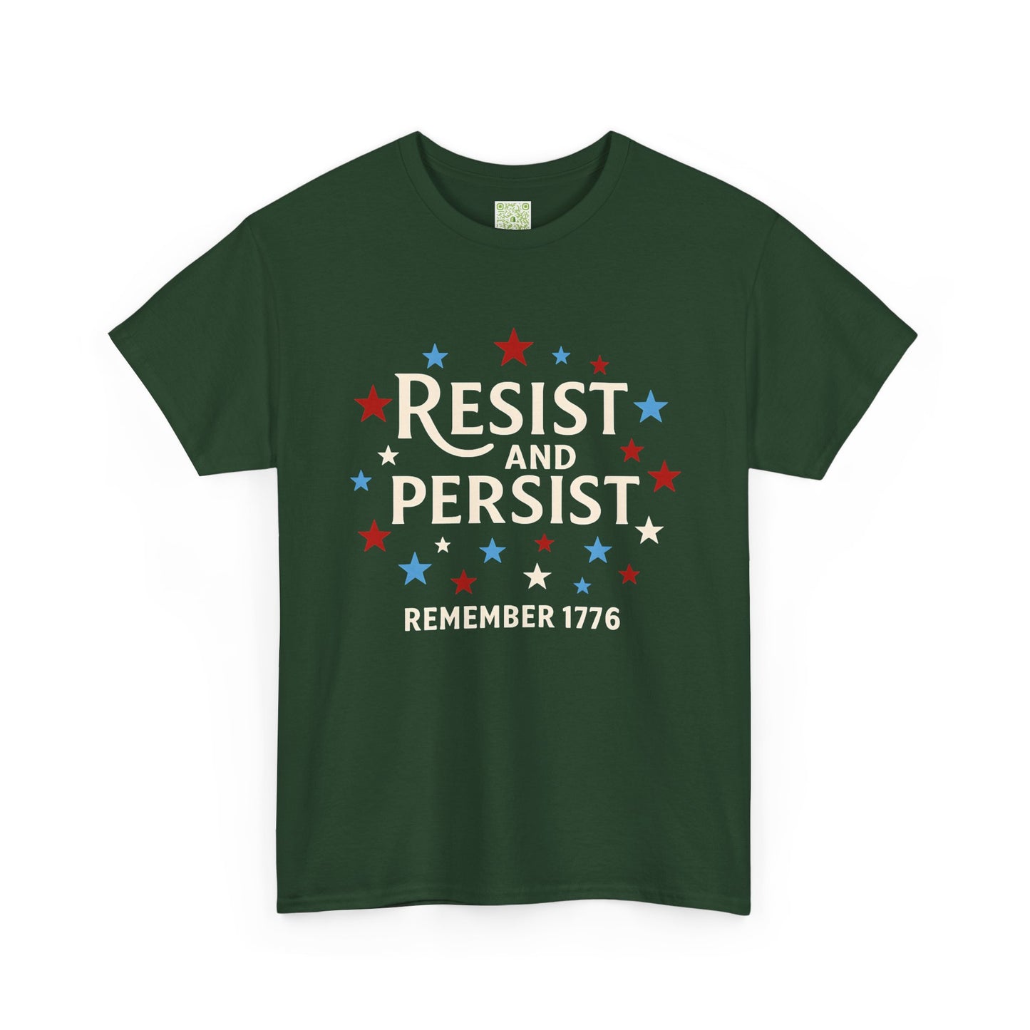 Resist and Persist Tee, Unisex Cotton, Fourth of July Shirt, Memorial Day Shirt, Patriotic Shirt, Freedom Shirt, USA Flag Tee