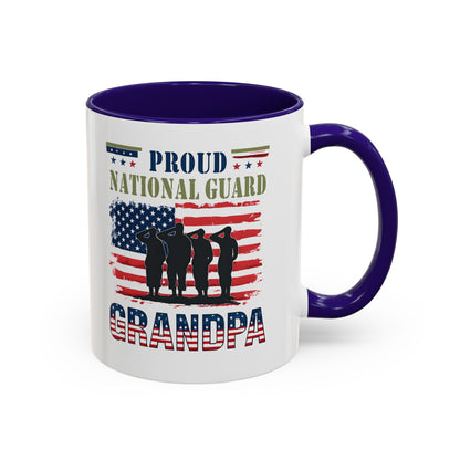 National Guard, Proud Grandpa Coffee Mug, Veteran Appreciation, Gift for Heroes, Military Family Gift