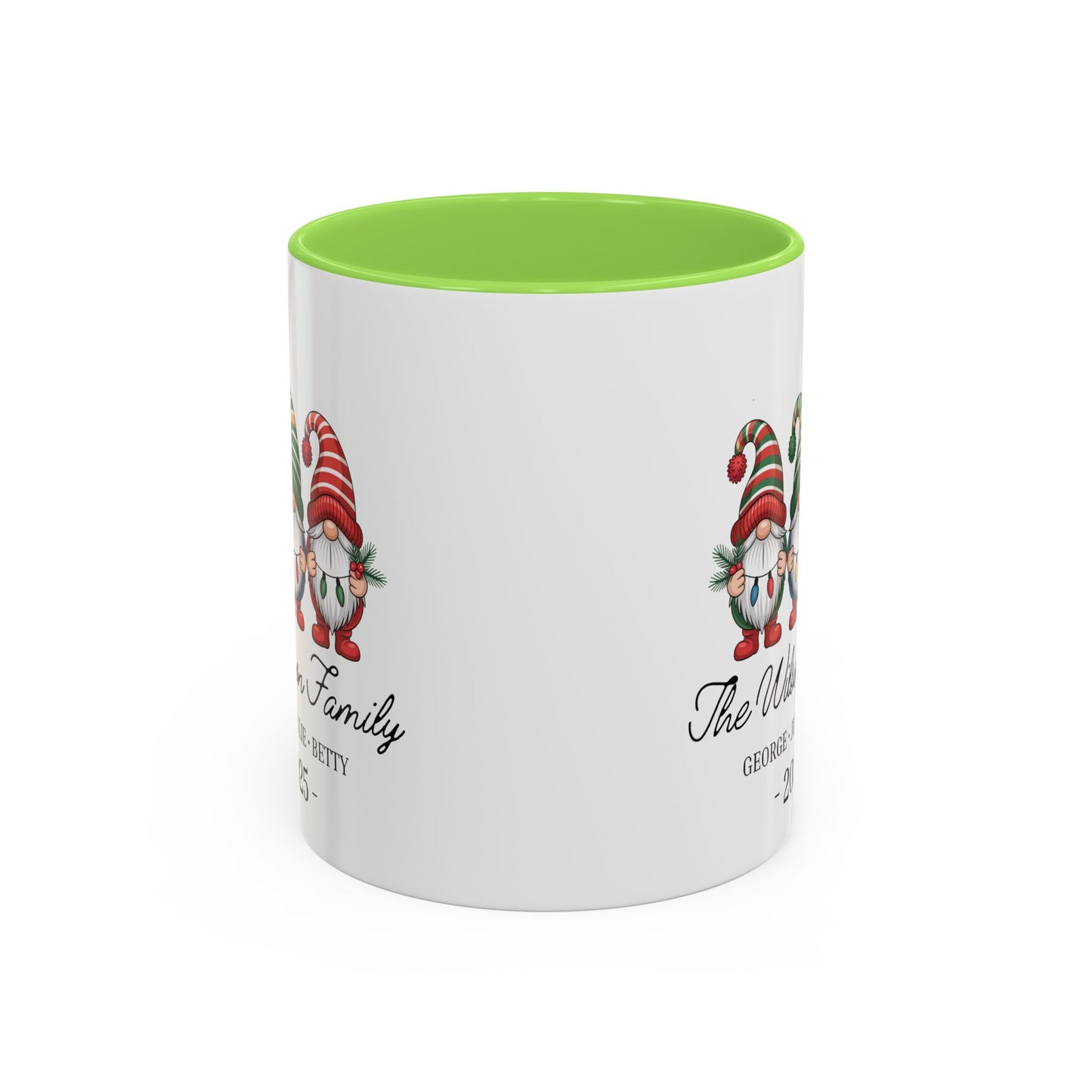 gnome mug, Personalized Family Gnome Christmas Mug, Custom Family Name 2025 Coffee Cup, Cute Holiday Gift for Family, Christmas Gnome Mug Keepsake