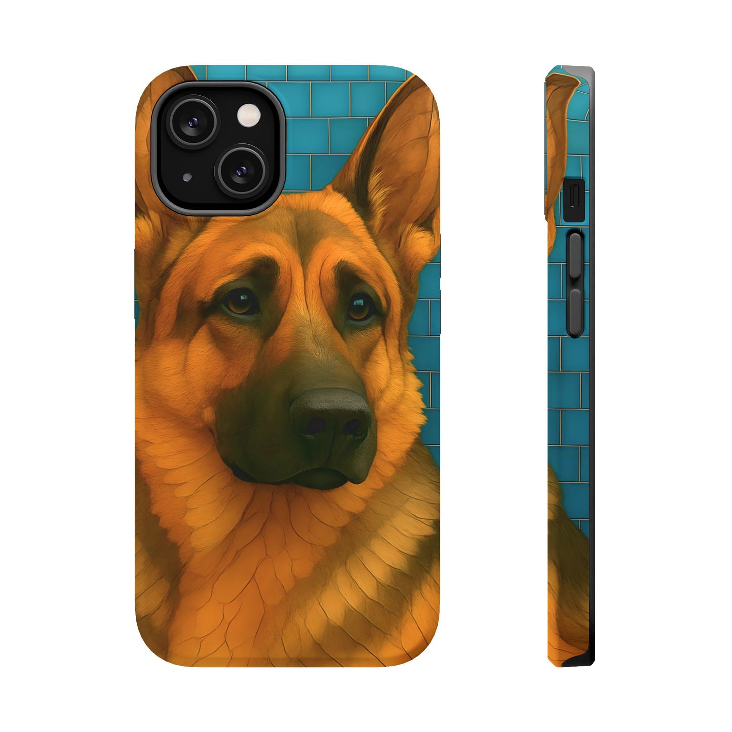 German Shepherd Mosaic Phone Case, German Shepherd Mom Gift, Dog Phone Case, Pet Gift, Dog Lover Present, iPhone Dog Case