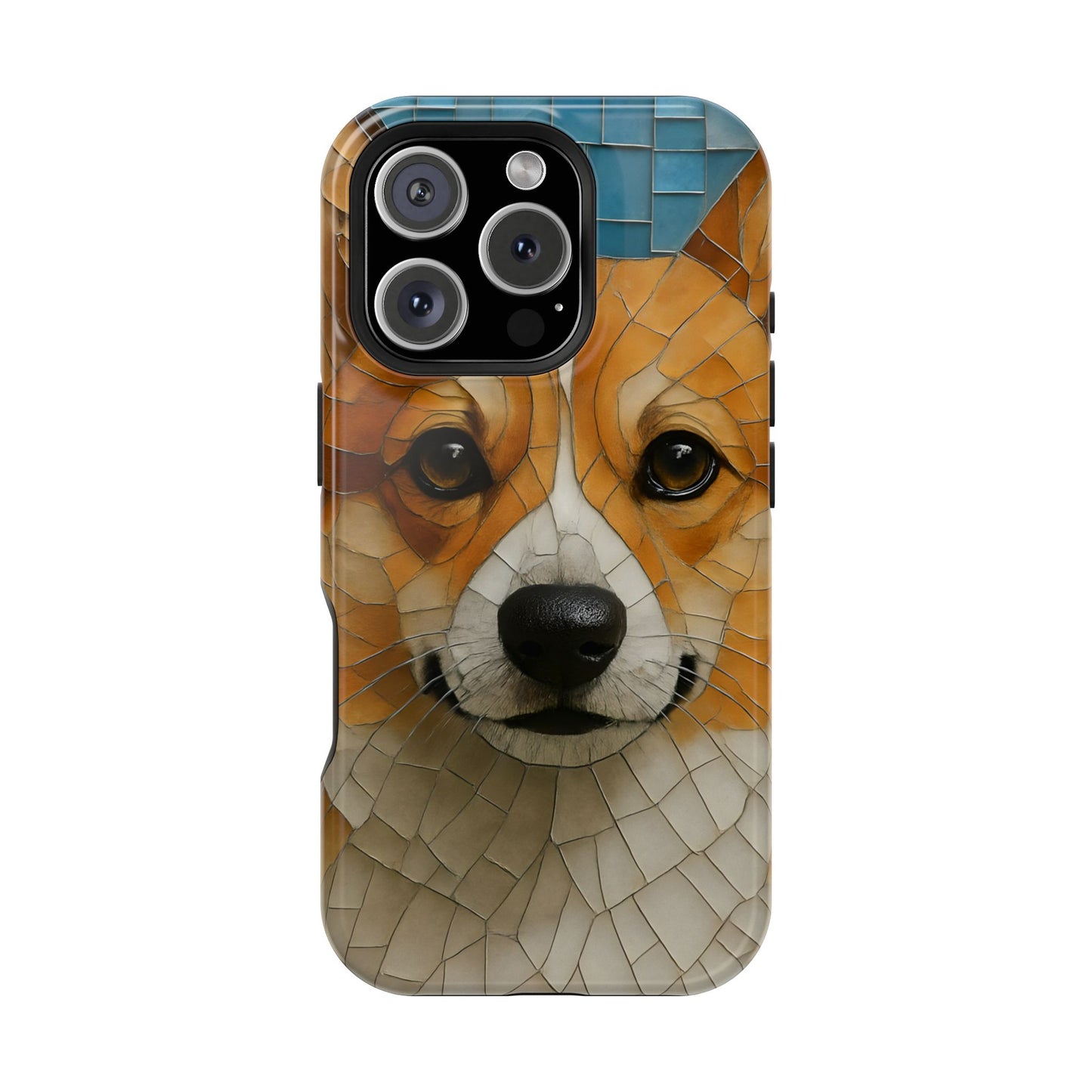Corgi Mosaic Magnetic Tough Phone Case, Corgi Phone Case, Pembroke Welsh Corgi, Dog iPhone Case, Pet Phone Case