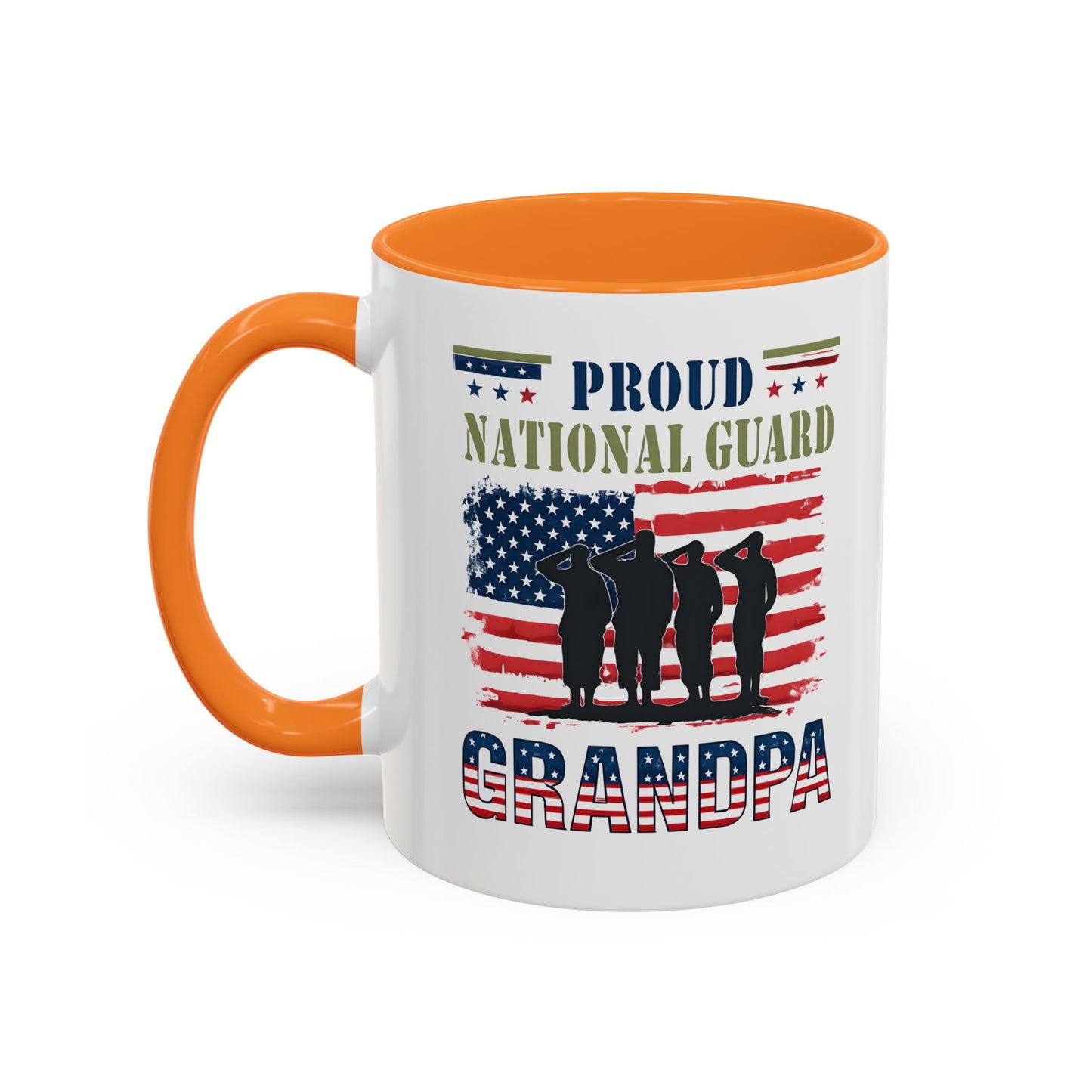 National Guard, Proud Grandpa Coffee Mug, Veteran Appreciation, Gift for Heroes, Military Family Gift