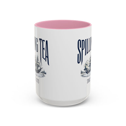 Spilling Tea Since 1773 Coffee Mug, Patriotic Coffee Mug, Funny Patriot Gift, American Freedom, Memorial Day