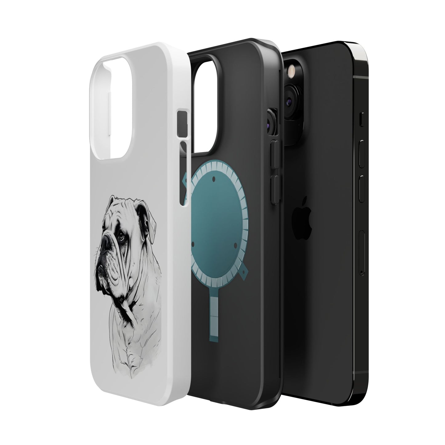Bulldog Magnetic Tough Cases - Durable Phone Protection, Pet Lovers Gift, Animal Accessories, Unique Design, Personalized Tech