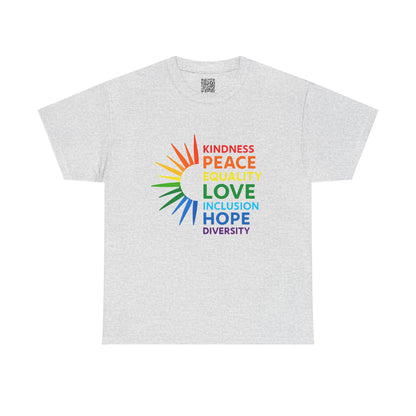 LGBTQ Pride Tee, Kindness Peace Equality Love Inclusion Hope Diversity, LGBT TShirt, Pride Outfit