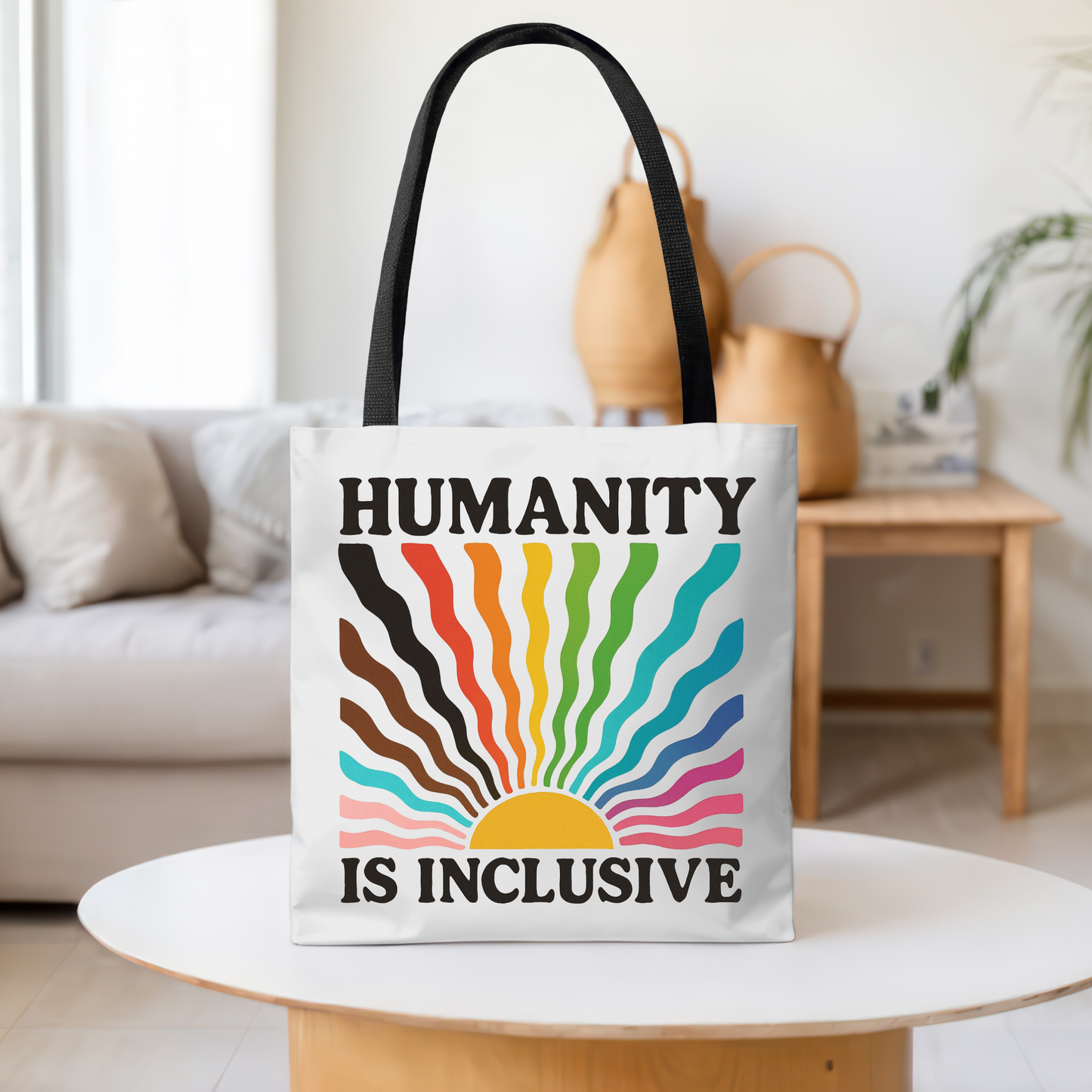 Humanity Is Inclusive Tote Bag, Pride Month Tote, LGBT Tote, Lesbian Tote, Equal Rights Tote, Trans Tote, Gift