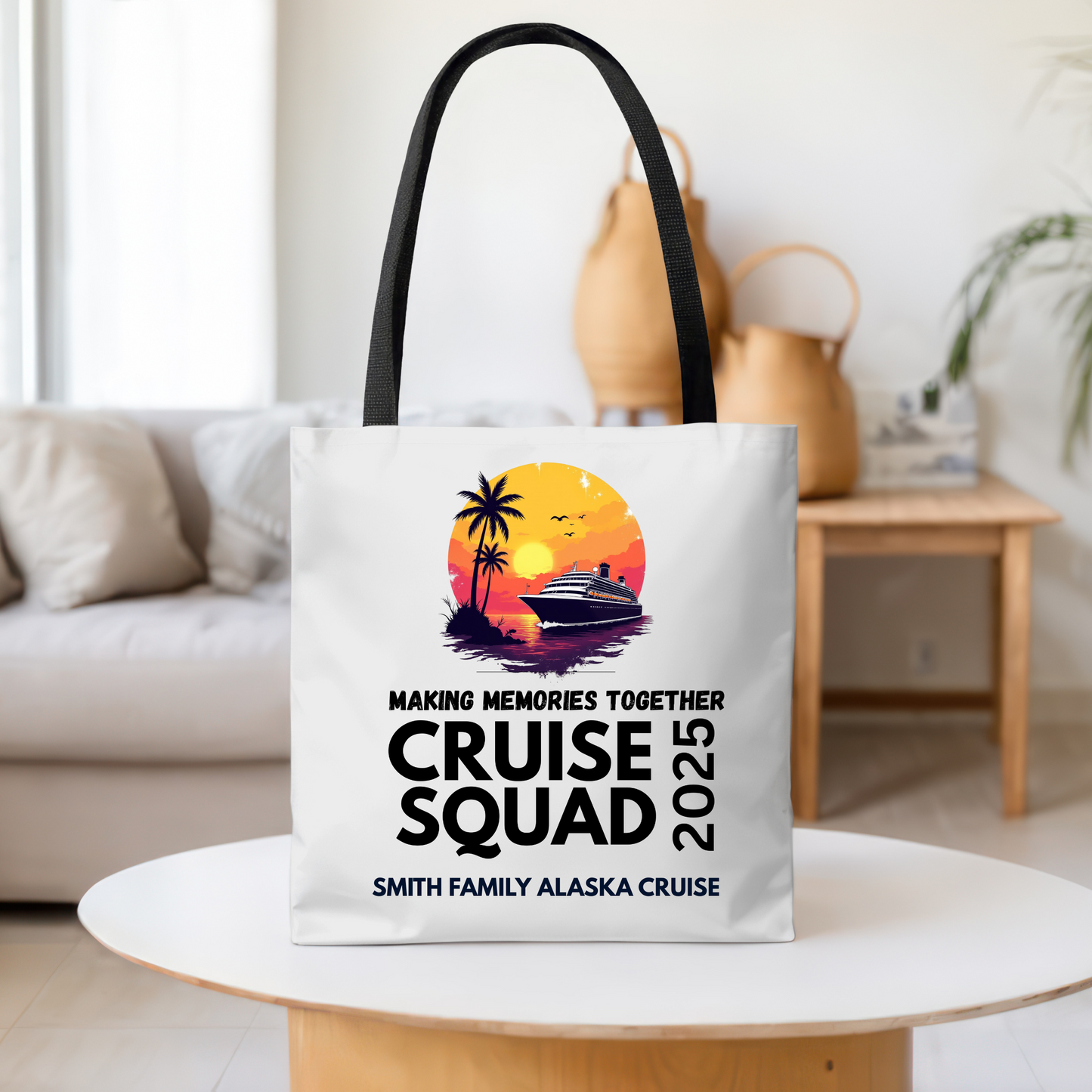 Personalized Cruise Squad Tote Bag, Family Cruise 2025, Matching Tote Bag, Vacation Tote, Family Vacation 2025, Cruise Bag