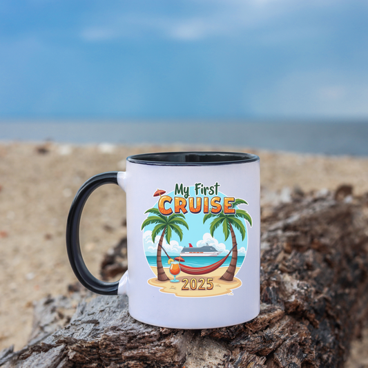 My First Cruise Coffee Mug, Royal Caribbean Mug, Cruise Gift, Cruise Ship Mug, Disney Cruise Line, Travel Mode