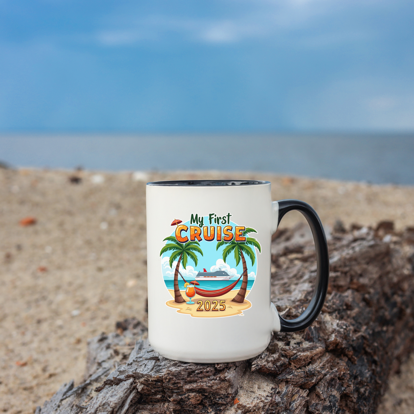 My First Cruise Coffee Mug, Royal Caribbean Mug, Cruise Gift, Cruise Ship Mug, Disney Cruise Line, Travel Mode