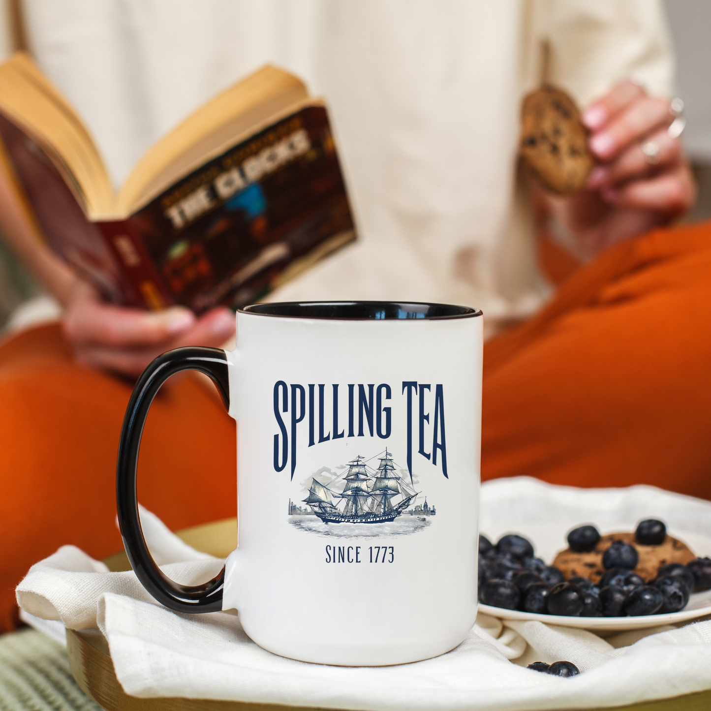 Spilling Tea Since 1773 Coffee Mug, Patriotic Coffee Mug, Funny Patriot Gift, American Freedom, Memorial Day