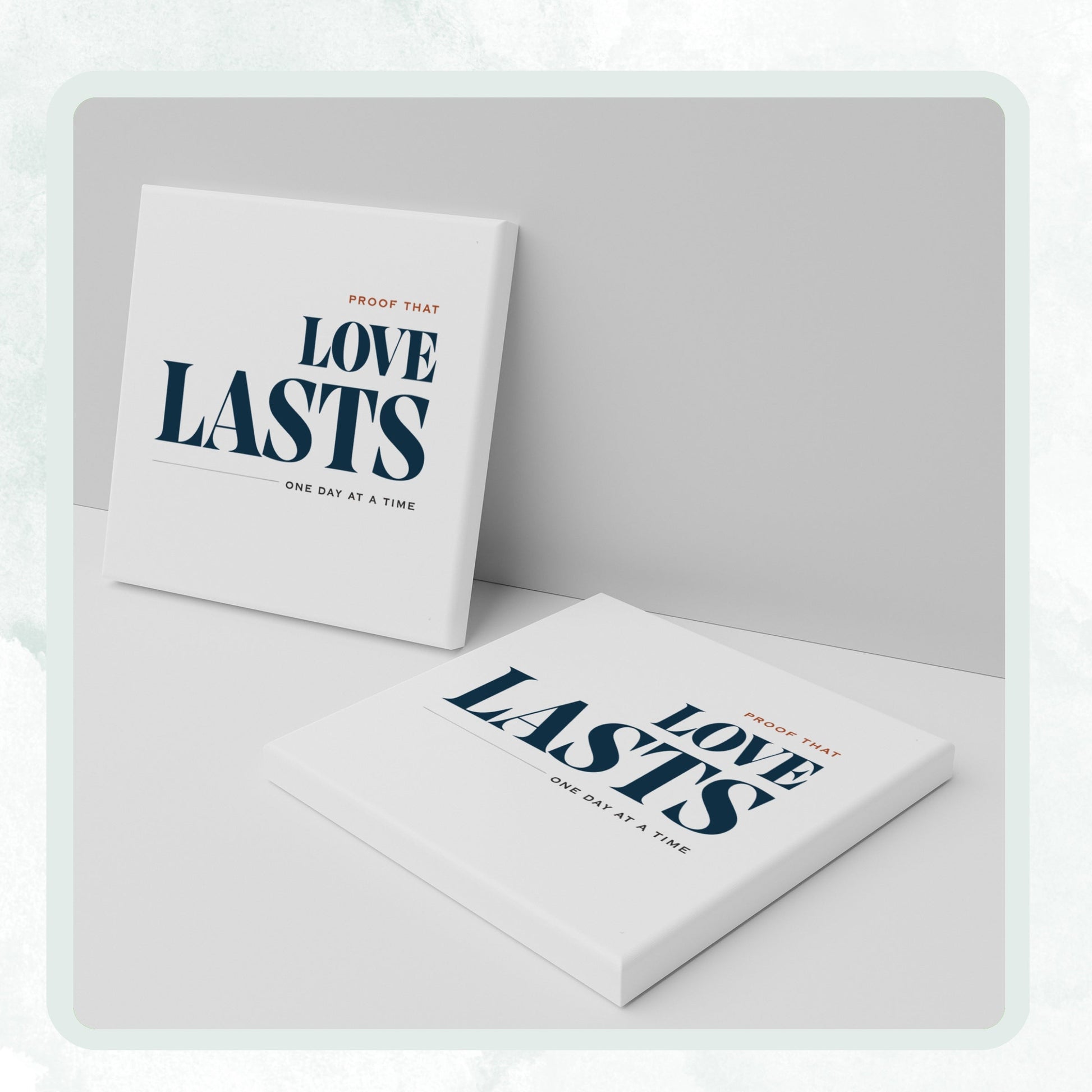 Anniversary personalized square ceramic coaster, Bold Retro / Graphic — image 13 of 13
