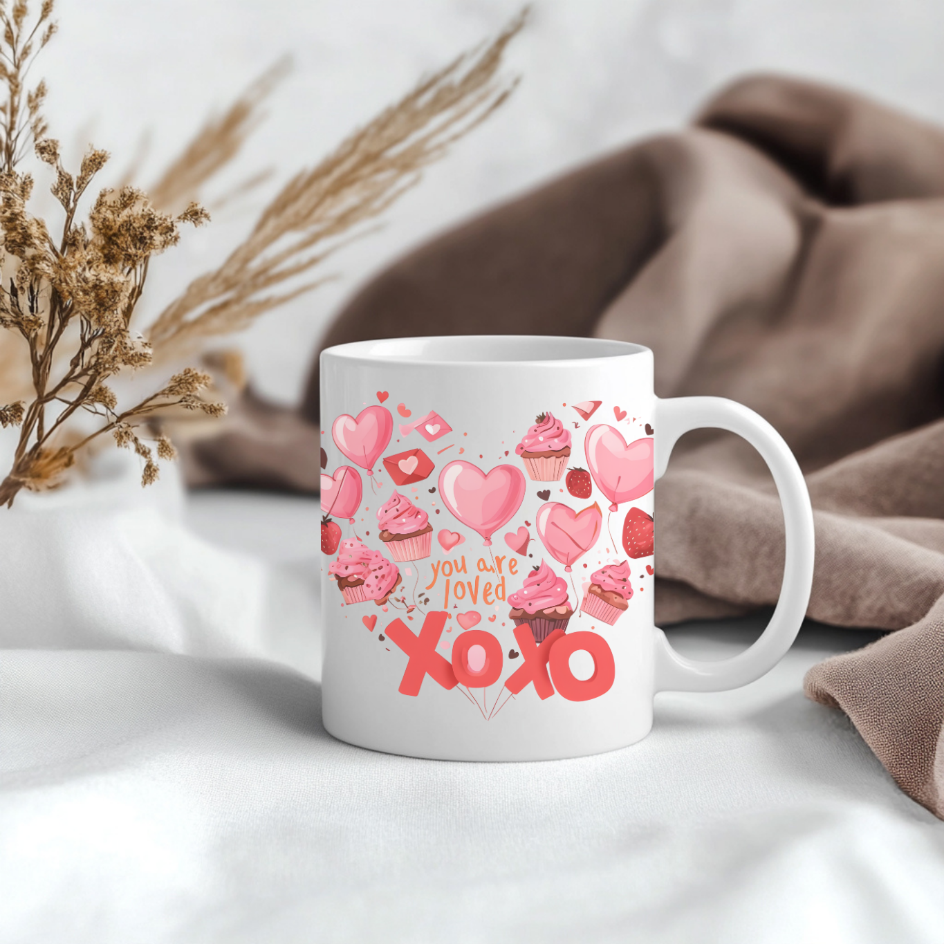 Heartwarming Love Mug - Perfect Valentine's Day Gift - - Heart Design - Romantic Gift