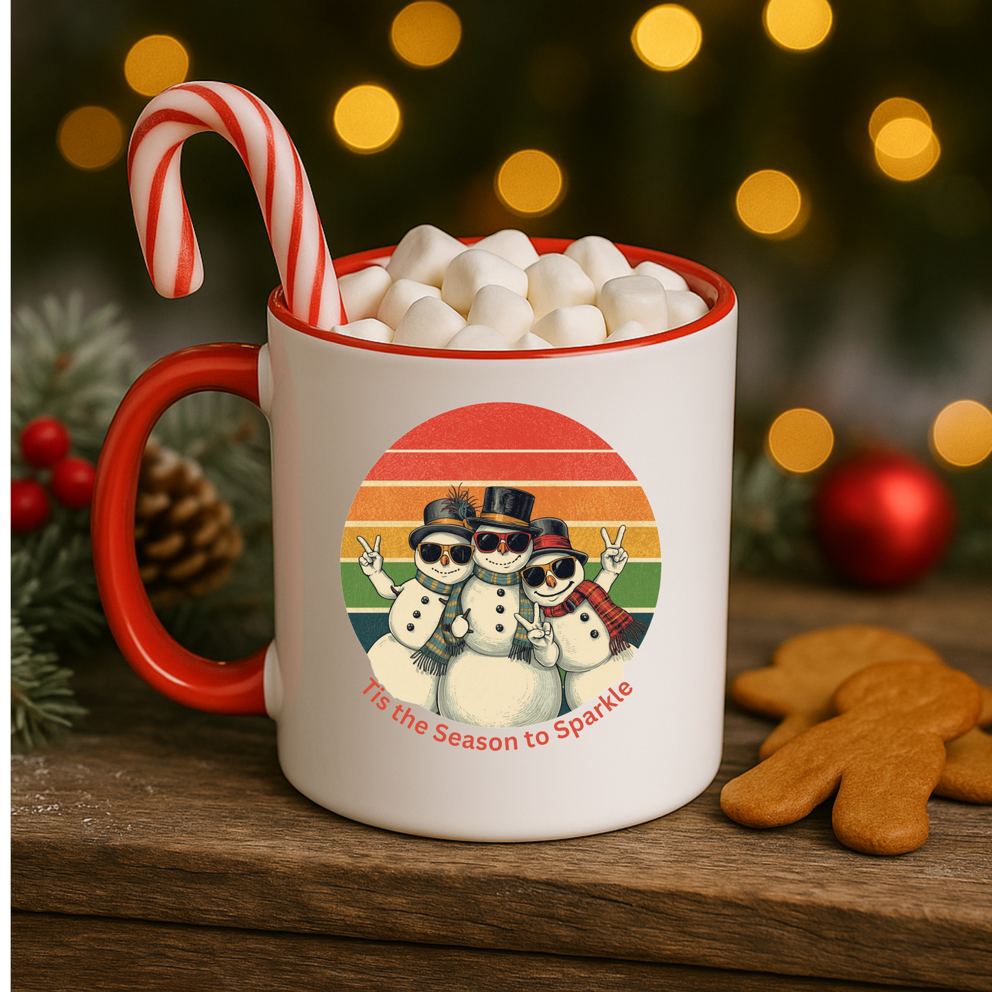 Retro Winter Snowman Mug, Christmas Mug, Nurse Holiday Gift, Gift for Nurse, Nursing Christmas, Nurse Gift, Snowman Mug