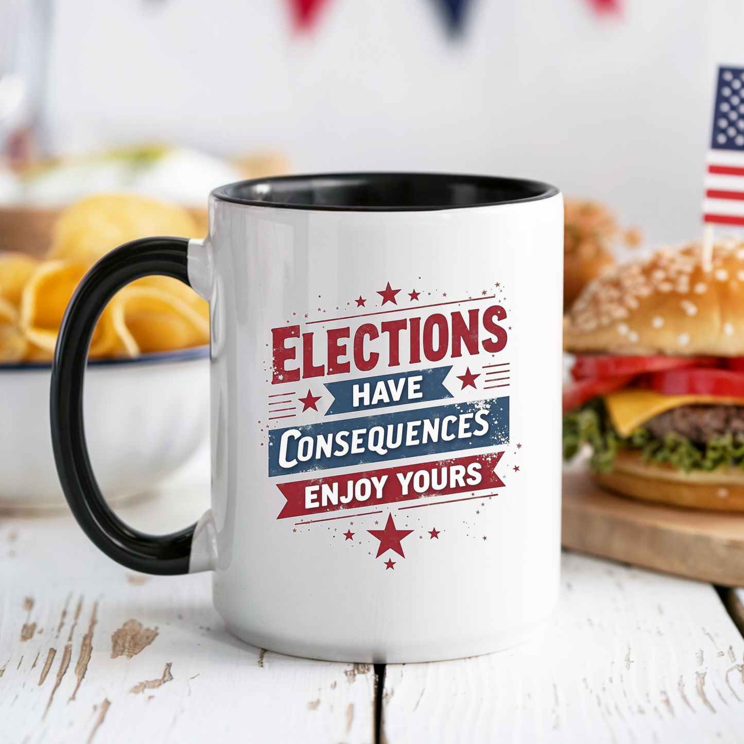 Election Have Consequences Mug, Project 2025, Anti Trump Mug, Patriot Mug, Resist, Political Mug, Freedom Gift