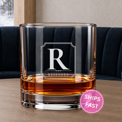 Legacy Initial personalized engraved whiskey glass set, image 15