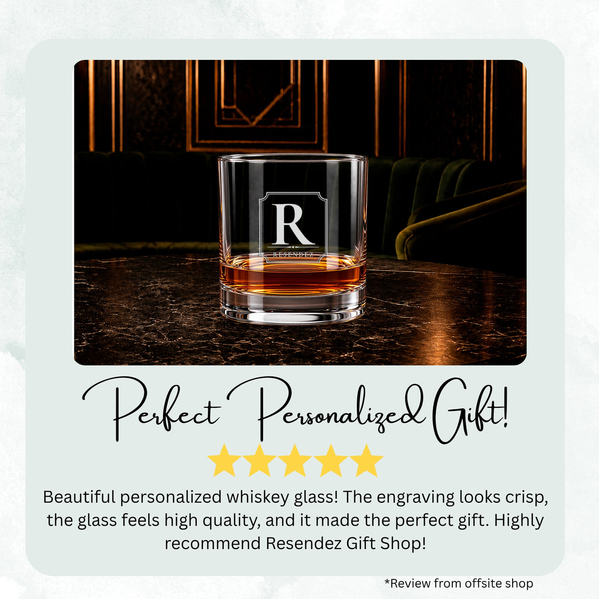 Legacy Initial personalized engraved whiskey glass set, image 9