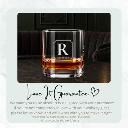 Legacy Initial personalized engraved whiskey glass set, image 11