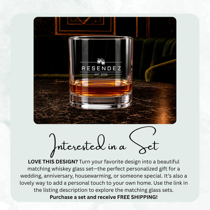 Refined Name Bar personalized engraved whiskey glass — image 5
