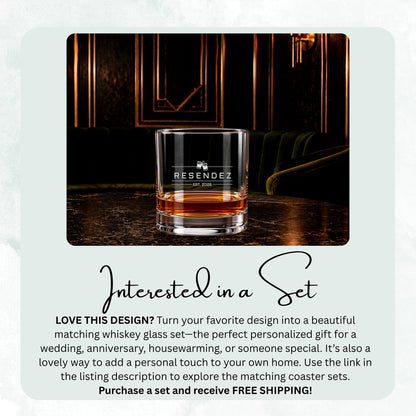 Refined Name Bar personalized engraved whiskey glass — image 8