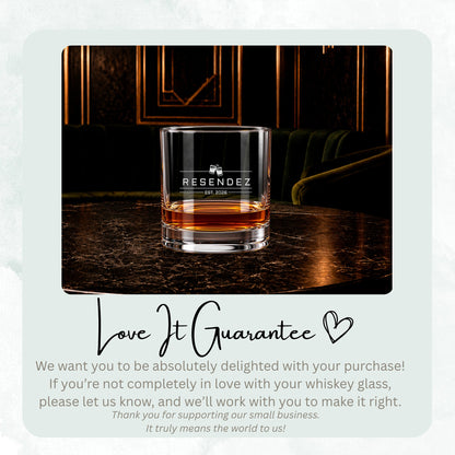 Refined Name Bar personalized engraved whiskey glass set, image 11