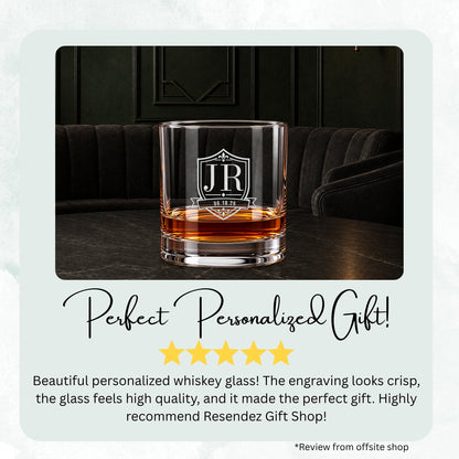 House Crest personalized engraved whiskey glass — image 9