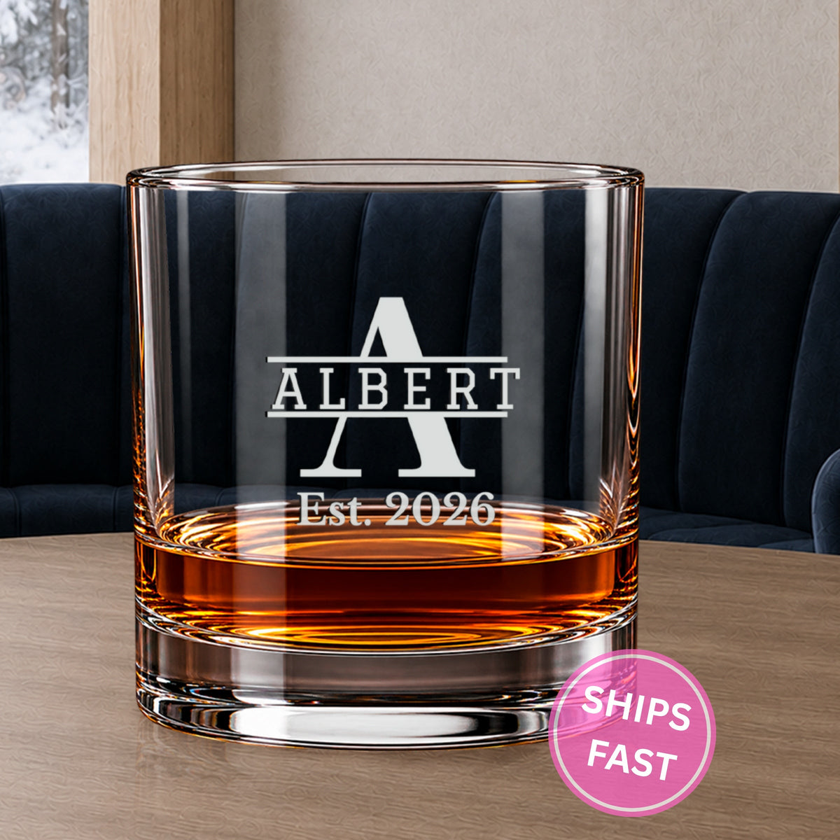 Signature Reserve personalized engraved whiskey glass set, image 15