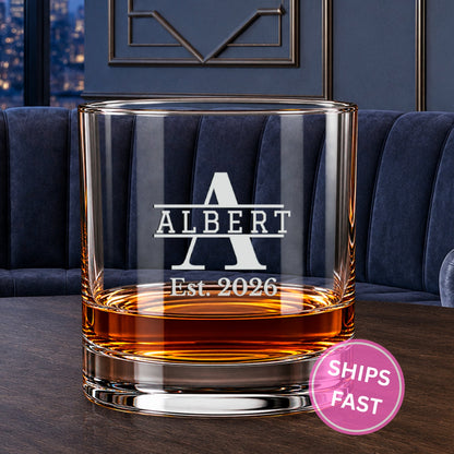 Signature Reserve personalized engraved whiskey glass — image 1