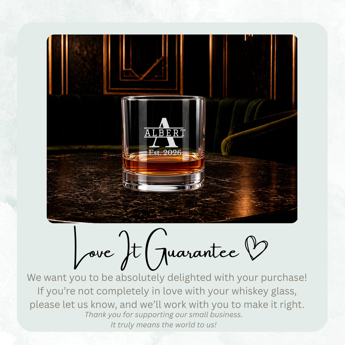 Signature Reserve personalized engraved whiskey glass set, image 11