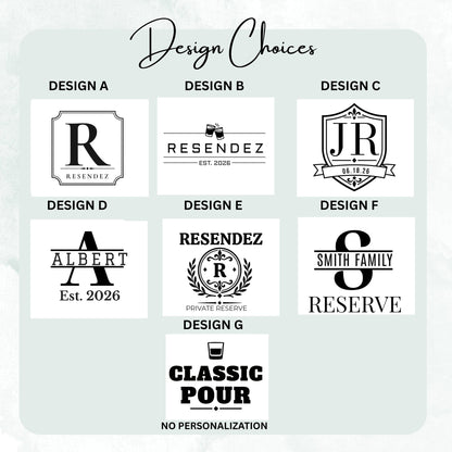 Private Reserve personalized engraved whiskey glass — image 3