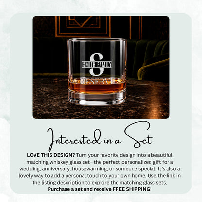 Private Reserve personalized engraved whiskey glass — image 5