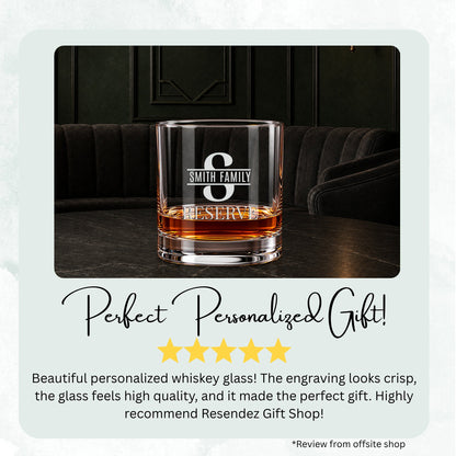 Private Reserve personalized engraved whiskey glass — image 9