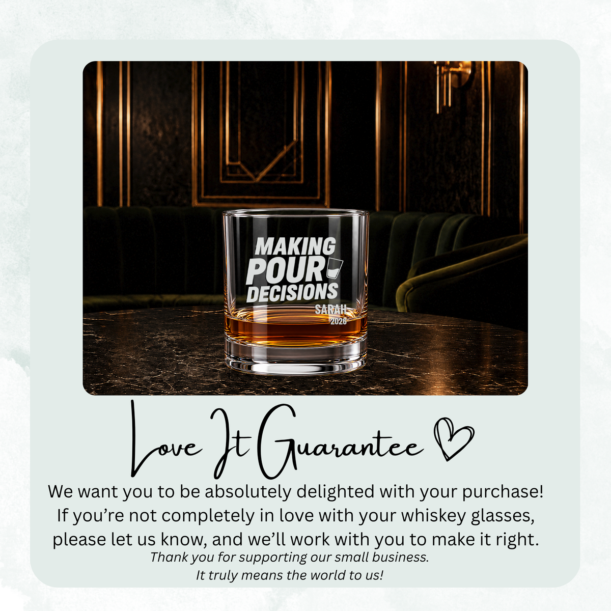 Adult Humor Editorial Stack engraved whiskey glass