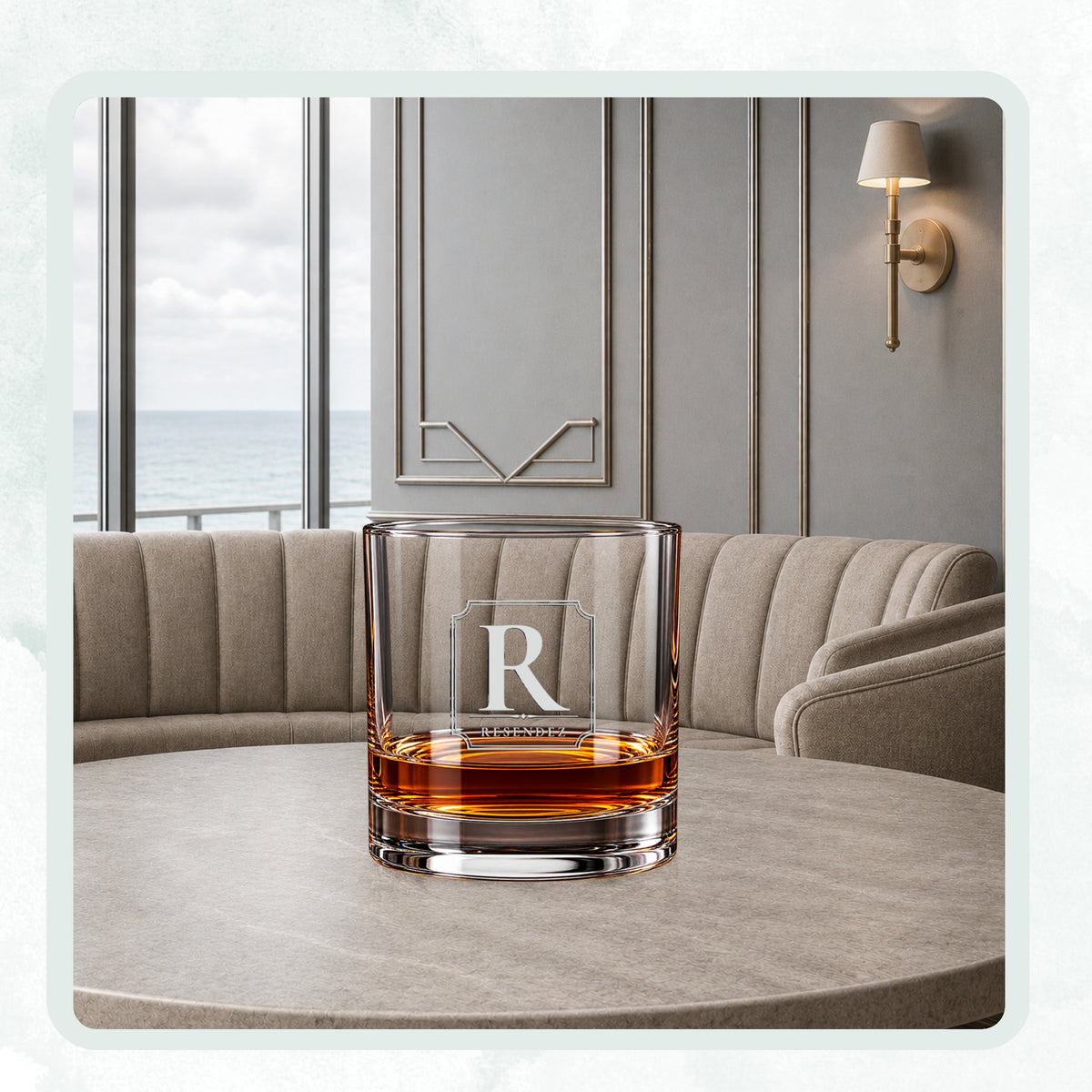 Custom Rocks Glass with Name, Personalized Bourbon Gift, Engraved 11 oz Barware