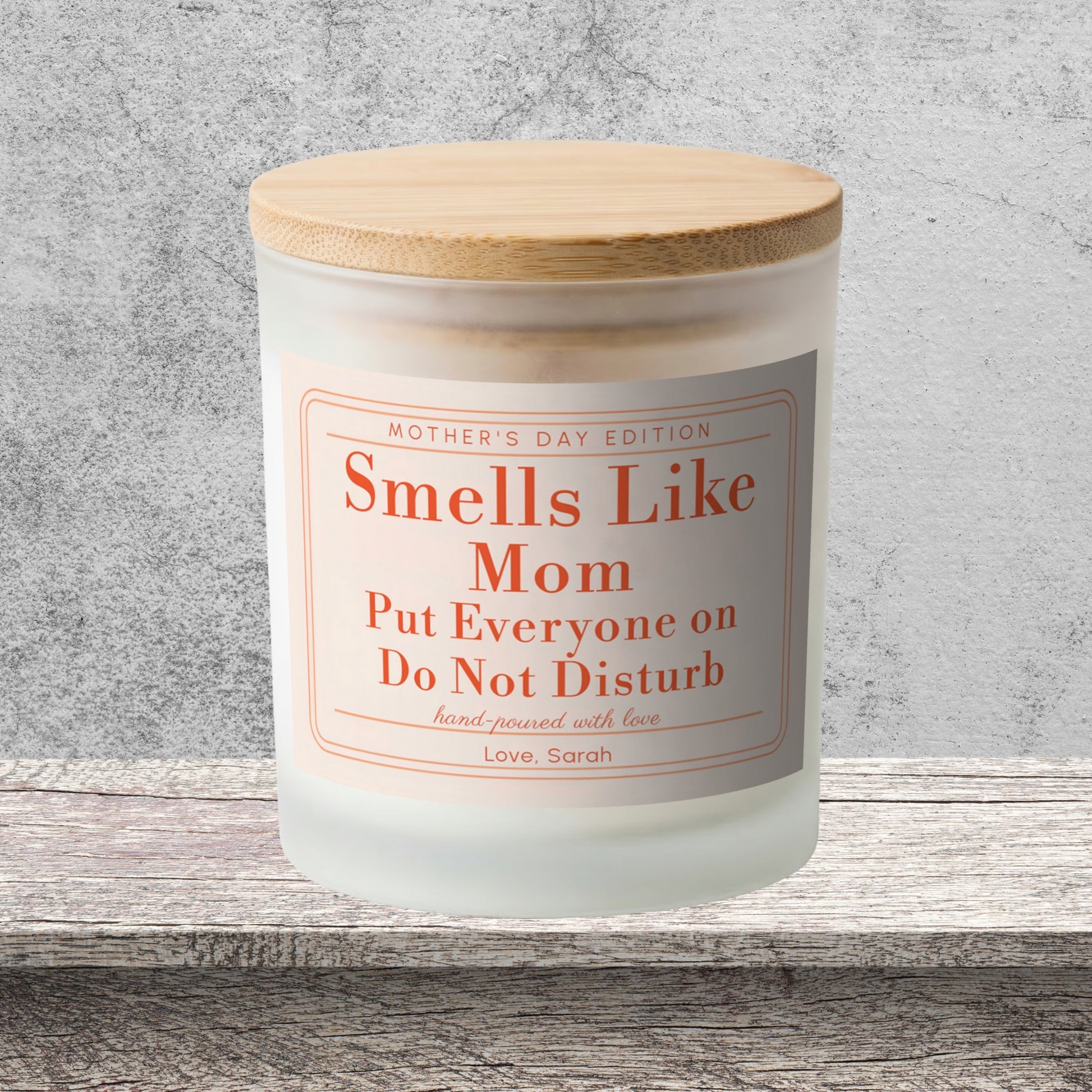 Light When Mom Clocks Out First funny frosted candle gift for Mom – product information