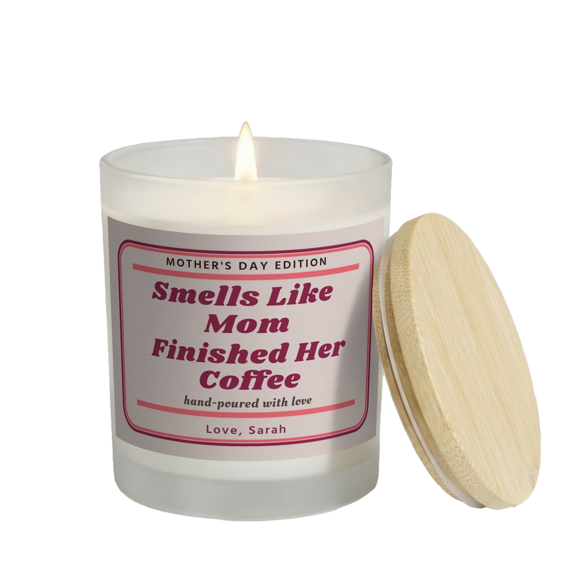 FC-26-005-06 personalized frosted candle – main white-background product image