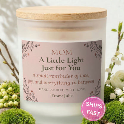 Mother’s Day Gift personalized frosted candle design – product image page 01