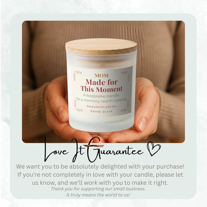 Birthday Gift for Mom personalized frosted candle design – product image page 06
