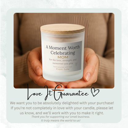 First Mother’s Day personalized frosted candle design – product image page 06