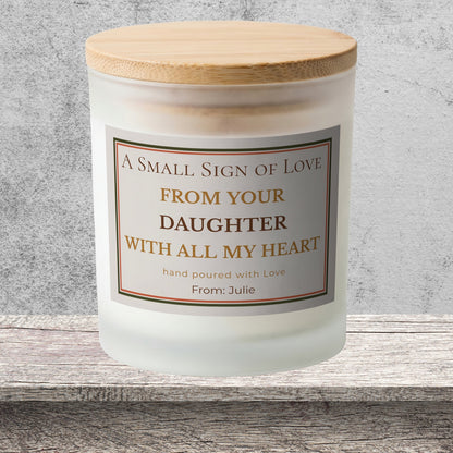First Mother’s Day personalized frosted candle design – product image page 12
