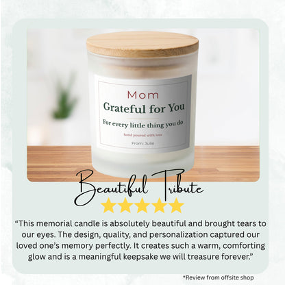 New Mom Gift personalized frosted candle design – product image page 05