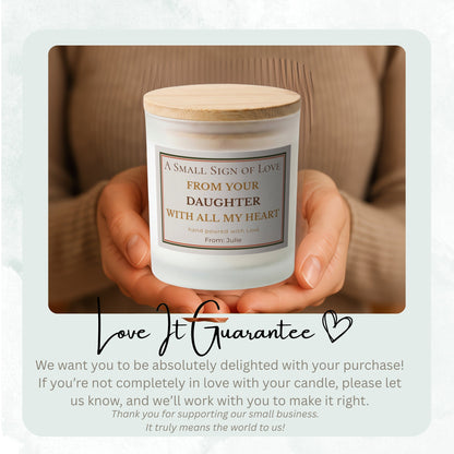 Mom from Daughter personalized frosted candle design – product image page 06