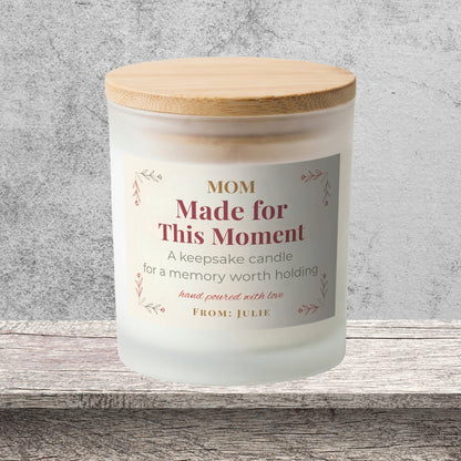 Mom from Daughter personalized frosted candle design – product image page 09