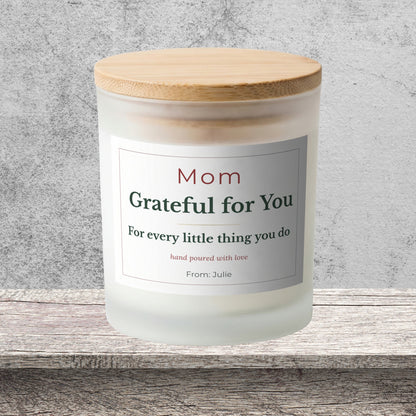 Mom from Daughter personalized frosted candle design – product image page 11