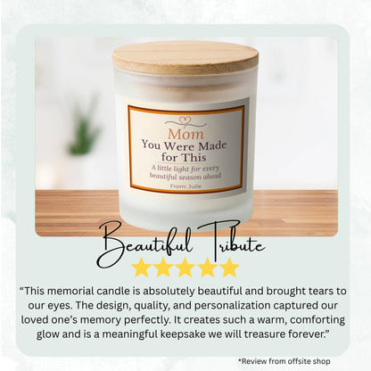 Mom from Son personalized frosted candle design – product image page 05