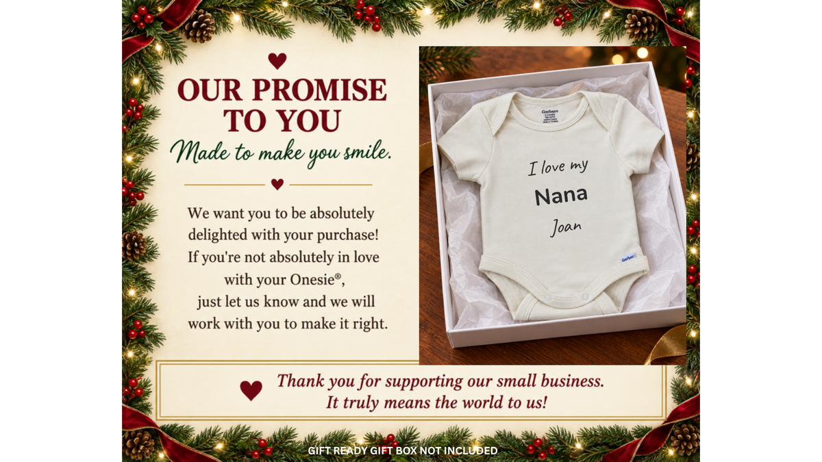 I love my family name personalized baby onesie