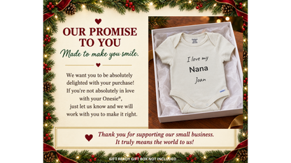 I love my family name personalized baby onesie