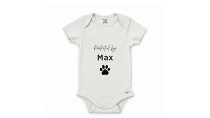 Aunt and uncle bestie personalized baby onesie