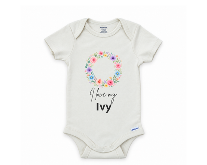 DESIGN C - I love my Ivy floral wreath