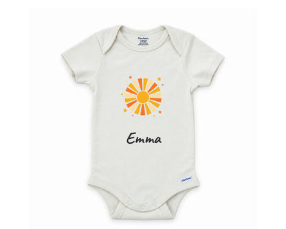 DESIGN A - Emma retro sunburst name